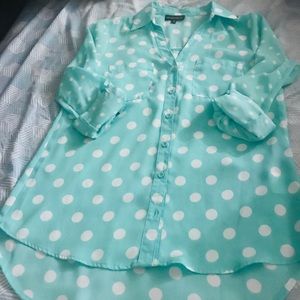 Dress Casual Polka Dot Tunic